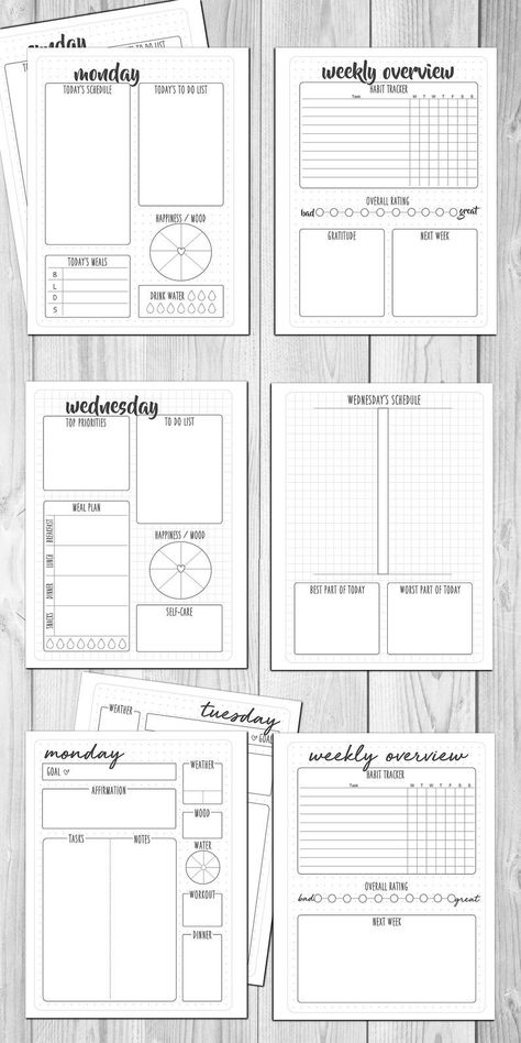 Plan your life with this beautiful and functional planner kit! Includes 50+ printable pages in PDF format, including daily agendas, weekly schedules, monthly calendars, and more. Perfect for students, professionals, and anyone else who wants to stay Bullet Journal Calendrier, Bullet Journal Layout Templates, Weekly Log, Printable Weekly Planner, Grid Journals, Bullet Journal Printables, Bullet Planner, Printable Planner Pages, Bullet Journal Notebook