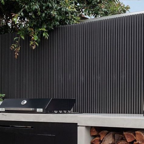 Concrete Collective on Instagram: "Making the most of the good weather while it’s still here! Built and designed in-house by us, this fully integrated outdoor kitchen has all you need for summer entertaining, equipped with a built-in BBQ and pizza oven. Bench and waterfall edge is hand-troweled in the colour ‘Taupe’. 📸 @matmooreimages" Concrete Bbq Bench, Bbq Bench, Bbq Ideas, Beach Garden, Built In Bbq, Good Weather, Storage Sheds, Bbq Area, Summer Entertaining