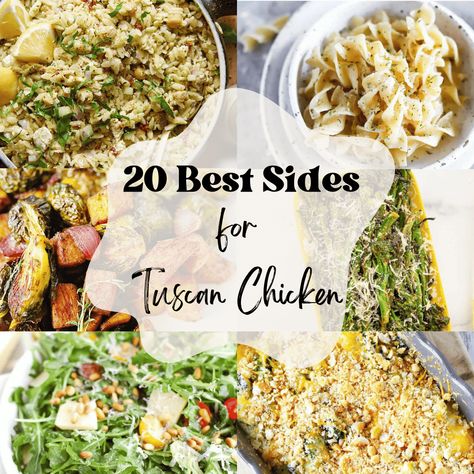 What To Serve With Tuscan Chicken (20 Best Side Dishes) - Bites with Bri Kabobs In The Oven, Sugar Snap Pea Recipe, Garlic Butter Noodles, Sides For Chicken, Cheesy Broccoli Casserole, Orzo Salad Recipes, Arugula Salad Recipes, Beef Kabobs, Side Dishes For Chicken