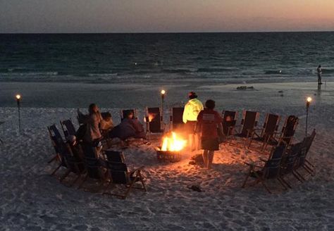 Beach Bonfire with Chairs from La Dolce Vita | Discover 30A Florida Beach Bonfire Party Ideas, Beach Bonfire Parties, 30a Florida, Florida Travel Guide, Bonfire Party, Things To Do Today, Beach Birthday Party, Winter Beach, Beach Bonfire