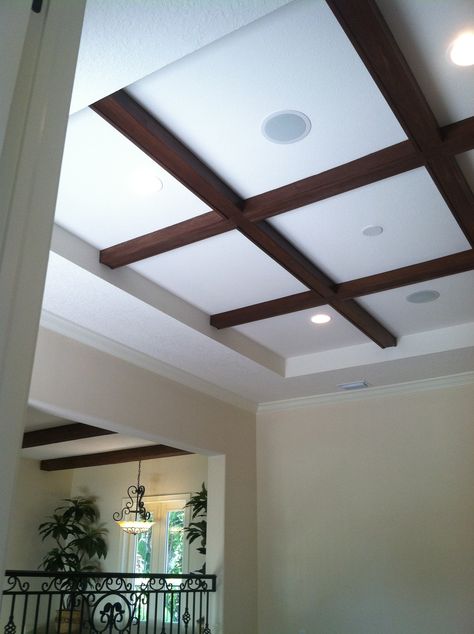 Ceiling | Florida Homes | Custom Building Balcony Fall Ceiling Design, Trace Ceiling Ideas, Wood Ceiling Panels, Hotel Ceiling, Pop Design For Roof, Ceilings Design, Sealing Design, Fall Ceiling, House Ceiling