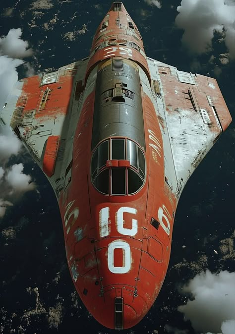 Space Cargo Ship Concept Art, Star Wars Space Ships, Flying Crafts, Vintage Sci Fi Art, Retro Spaceship, Retro Space Art, Futuristic Transport, Vintage Spaceship, Space Club