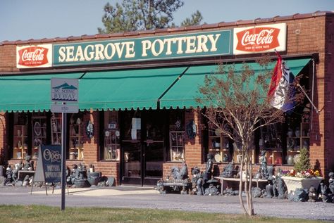 Seagrove - some of the best pottery in the USA is made here. Nc Pottery, Living In North Carolina, Carolina Girl, 11th Anniversary, North Carolina Homes, Back Road, Southern Girl, Blue Ridge Mountains, Asheville Nc