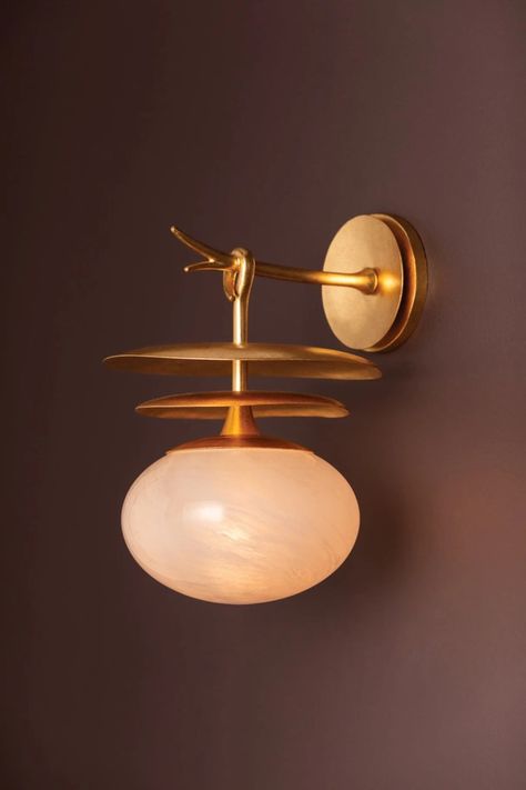 Ceylon Wall Sconce – Meadow Blu Mobile Chandelier, Glass Sphere, Corbett Lighting, Bathroom Sconces, Bathroom Wall Lights, San Sebastian, Light Sconces, In Bloom, Organic Shapes