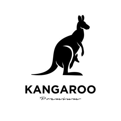 kangaroo wallaby logo vector icon premium illustration Kangaroo Logo Design, Kangaroo Drawing, Kangaroo Illustration, Premium Illustration, Kangaroo Art, Summer Australia, Kangaroo Logo, Pyrography Designs, 7 Logo