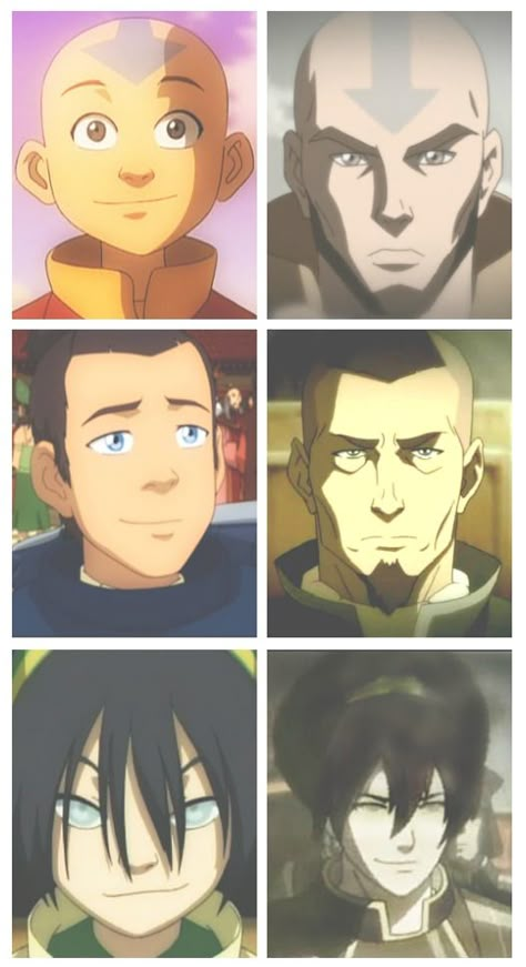 Before and After Avatar Ang, Avatar Legend Of Aang, Avatar: The Last Airbender, Avatar Korra, Avatar Zuko, Avatar The Last Airbender Funny, Avatar Funny, Avatar Series, Korra Avatar