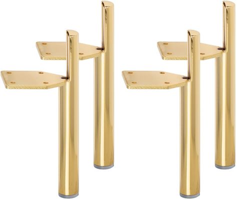 7 inch Metal Furniture Legs, La Vane Set of 4 Modern Iron Tapered Side Mounted Furniture Replacement Feet Gold for Home DIY Project Sofa Couch Table Cabinet Bed : Amazon.ca: Tools & Home Improvement Metal Furniture Legs, Metal Sofa, Couch With Ottoman, Table Cabinet, Cabinet Bed, Sofa Legs, Couch Table, Furniture Feet, Diy Cabinets