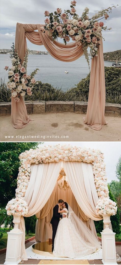 Pink Wedding Colors Archives - Elegantweddinginvites.com Blog Blush Pink Wedding Decorations, Drapery Wedding, Blush Pink Theme Wedding, Blush Wedding Reception, Wedding Drapery, Prenup Ideas, Blush Wedding Colors, Pink Wedding Colors, Flower Backdrop Wedding