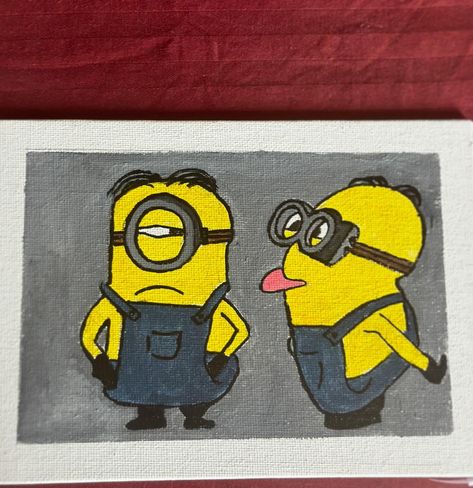 Tag your minion. 🧡 . . . . . . . . . . . . . . . . #canvasart#artoftheday#acrylicpainting#creativeart#artlovers#paintingoncanvas#abstractart#artinspiration#artistsofinstagram#artcommunity#artistsupport#instaart#artgallery#arteveryday#contemporaryart#minion#minions#minioftheday#minionstyle#minionrun_deals# Minion Painting, Diy Painting, Minion, Contemporary Art, Canvas Painting, Abstract Art, Canvas Art, Paintings, Canvas