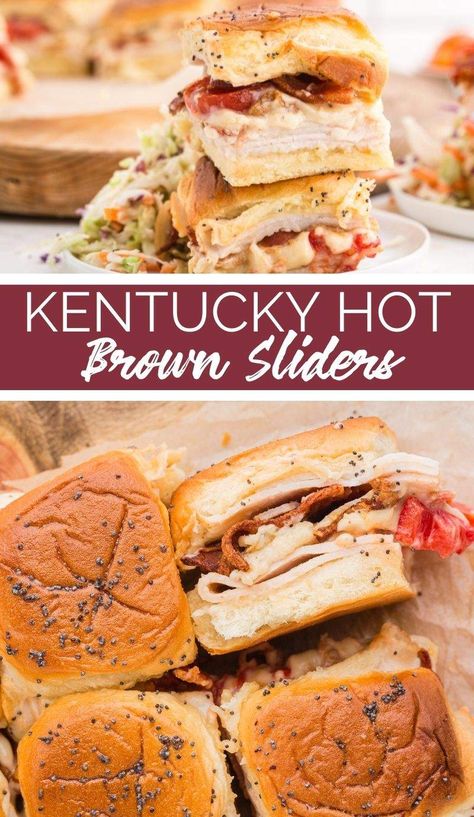 Are you looking for a yummy new recipe to make this week? These Kentucky Hot Brown Sliders are just the thing! via @familyfresh Ky Hot Brown Recipe, Hot Brown Sliders, Kentucky Hot Brown Sliders, Kentucky Hot Brown Sandwich, Kentucky Derby Food, Kentucky Derby Recipes, Sliders Recipes Hawaiian Rolls, Kentucky Hot Brown, Brown Recipe