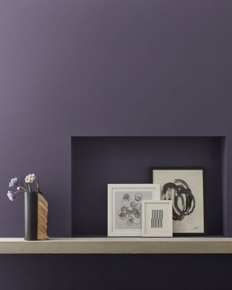 Benjamin Moore Purple, Mens Home Office, Cubby Ideas, Paint Color Swatches, Benjamin Moore Blue, Purple Paint Colors, Global Decor, Super Nova, Paint Color Inspiration