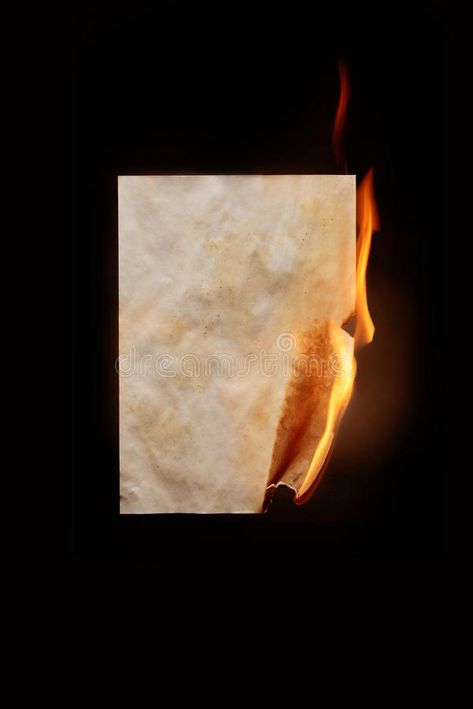 Burning sheet of paper. On dark background #Sponsored , #SPONSORED, #ad, #sheet, #dark, #paper, #Burning Burning Paper Photography, Burning Paper Drawing, Burned Paper Background, Burning Paper Aesthetic, Paper On Fire, Burn Aesthetic, Burned Paper, Burning Paper, Black Paper Background