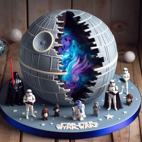 Linda Mooney's Other Worlds of Romance: Star Wars Cakes Star Wars Cakes, Darth Vader Cake, Star Wars Birthday Cake, Star Wars Cake, Star Wars Birthday, Boy Birthday Parties, 50th Birthday, Cake Designs, Boy Birthday