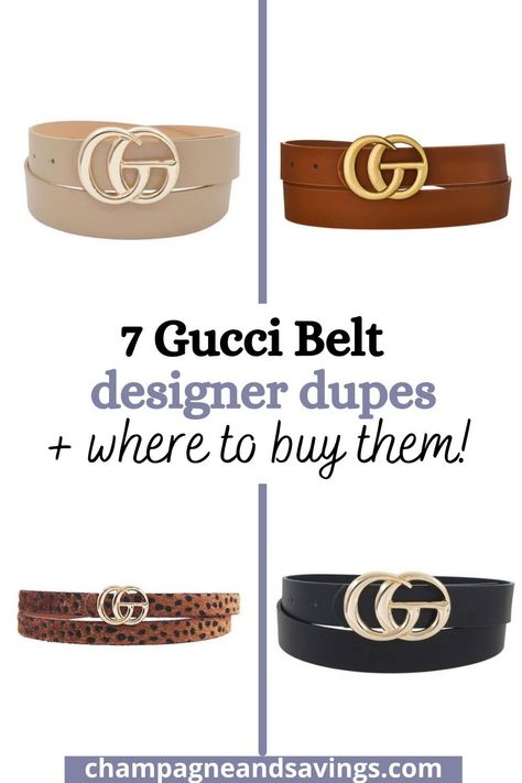 If you are wondering where to buy Gucci belt dupes and designer dupe belts in 2022, then this post is for you. Check out my roundup of the best GG belt dupes and find out where to buy designer dupes on Amazon, Etsy, DHgate and more! Brown Belt Outfit, Brown Gucci Belt, Gucci Belt Women, Chanel Chain Belt, Womens Belts Fashion, Gucci Marmont Belt, Trendy Belts, Gucci Belt Bag, Best Places To Shop