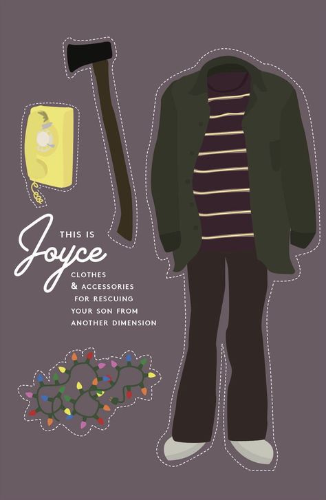 Stranger Things Joyce Byers by TheLassoedMoon [Etsy] Joyce Byers Outfit Ideas, Joyce Costume Stranger Things, Stranger Things Joyce Costume, Joyce Stranger Things Costume, Joyce And Hopper Costume, Joyce Byers Outfit, Joyce Byers Costume, Stranger Things Joyce, Joyce Stranger Things