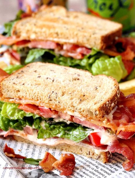 BLT Sandwich Bacon Lettuce Tomato Blt Grilled Cheese, Hawaiian Bread Rolls, Classic Blt Sandwich, Bacon Lettuce Tomato, Blt Sandwich, Pizza Sandwich, Meat Pasta, Vegetable Rice, Chicken And Shrimp