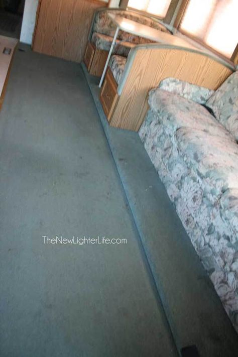 How to Replace RV Flooring on a Raised Slide Rv Slide Out Remodel, Rv Updates, Rv Flooring, Camper Flooring, Rv Remodeling, Rv Traveling, Camper Redo, Rv Camping Checklist, Rv Repair