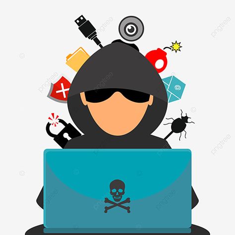 Computer Hacker, Cosmetics Banner, Internet Safety, Face Characters, Create Awareness, Flat Illustration, Web Banner, West Africa, Png Clipart