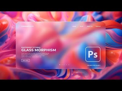 Learn How To Create Glass Morphism Effect In Photoshop Tutorial - YouTube Glass Effect Photoshop, Glass Photoshop, Glass Morphism, Adobe Tutorials, Glass Effect, I Will Show You, Photoshop Tutorial, Adobe Photoshop, To Create