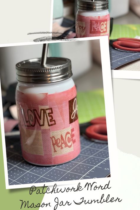 Mason Jar Cup Design, Glass Mason Jar Tumbler Ideas, Quilt Themed Tumblers, Mason Jar Tumbler Sayings, Mason Jar Tumbler, Cricut Expression, Mug Press, Infusible Ink, Family Celebrations