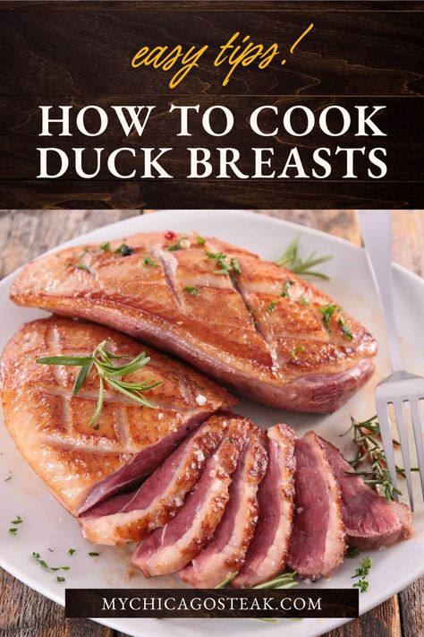 Duck breast is known for its rich, flavorful meat and crispy skin, making it a favorite for many. If you want to try something new in the kitchen, duck breast could be your next experimental venture. Despite it seeming like an intimidating piece of meat, it’s actually quite straightforward to cook once you know a few important techniques and tips. #DuckBreast #CookingTips #GourmetDinner #QuickRecipe #ChristmasRecipes #ChristmasDinner Slow Cooker Duck, How To Cook Duck, Roasted Duck Breast, Duck Breast Recipe, Learning How To Cook, Impressive Dinner, Duck Breast, Wild Duck, Tasty Meat