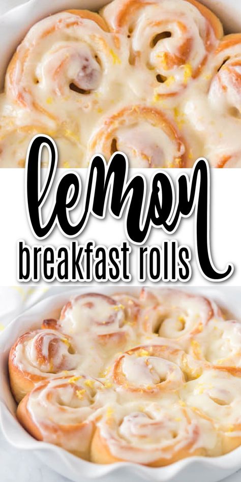 Lemon Sweet Rolls, Lemon Rolls, Lemon Cream Cheese Icing, Lemon Breakfast, Sweet Dinner Rolls, Breakfast Rolls, Lemon Dessert Recipes, Homemade Dinner Rolls, Dinner Rolls Recipe