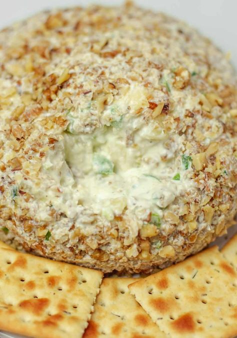 Heavenly Pineapple Cheese Ball, Cheeseball With Pineapple, Pineapple Cheeseball Recipes, Pineapple Cheeseball, Hor Devours, Recipes With Crushed Pineapple, Baked Bacon Wrapped Chicken, Cheeseball Recipe, Pineapple Cheese