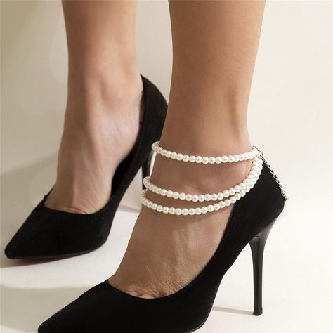 Tassel Anklet, Foot Bracelet, Pearl Anklet, Ankle Jewelry, Ankle Chain, Beaded Anklets, Foot Jewelry, Anklet Bracelet, Chain Anklet