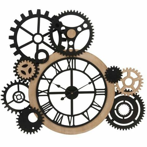 Décor Steampunk, Clock Drawings, French Clock, Steampunk Clock, Steampunk Decor, Wall Clock Design, Steampunk Design, Affordable Decor, Wall Accessories