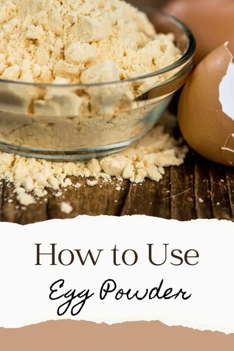 How to Use Egg Powder - Apartment Prepper Apartment Prepper, Zombie Zone, Egg Powder, Food Powder, Diy Foods, African Foods, Food Safety Tips, Dehydrated Foods, Dry Mixes