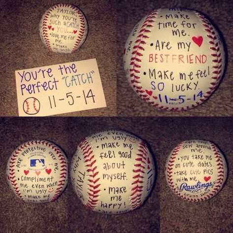 Baseball Boyfriend Gifts, Baseball Boyfriend, Anniversary Boyfriend, Bf Gifts, Diy Gifts For Him, Presents For Boyfriend, Relationship Gifts, Gifts For Boyfriend