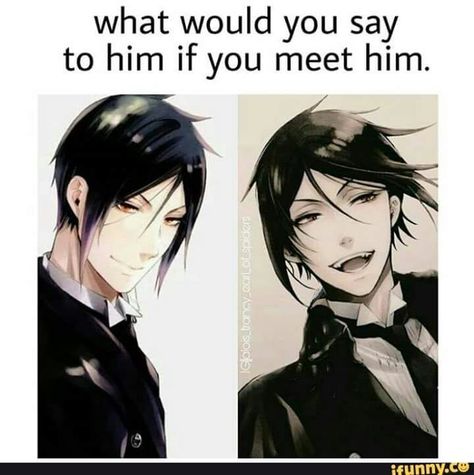 " Hello! It is I! The one you will come to hate!" Yn Black, Black Butler Meme, Black Butler Funny, Black Butler Manga, Black Butler Characters, Black Butler 3, Sebastian Michaelis, Anime Quotes Inspirational, Black Butler Anime