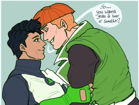 Green lantern Green Lantern Kyle Rayner, Guy Gardner, Kyle Rayner, Dc Fanart, Green Lanterns, Joker Batman, Comics Characters, Dc Comics Characters, Dc And Marvel