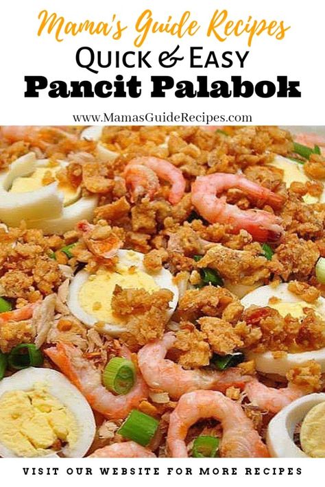 Quick and Easy Pancit Palabok Filipino Food Recipes Easy, Palabok Recipe Filipino Food, Pancit Recipe Filipino, Pancit Malabon Recipe, Philippino Recipes, Philapino Recipes, Pancit Palabok Recipe, Palabok Recipe, Pancit Palabok