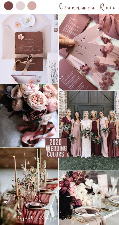 ecinnamon rose and blush stylish wedding colors Blush Invitations, Colors Photography, Wedding Color Palettes, Wedding Motifs, Wedding Color Trends, Dusty Rose Wedding, Portrait Photos, Pink Wedding Invitations, Blush Pink Weddings