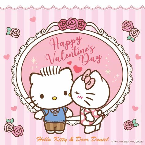 Hello Kitty And Dear Daniel Valentines Day, Valentines Characters, Sanrio Valentines Day, Hello Kitty Daniel, Hello Kitty Valentines Day, Happy Valentines Day Pictures, Valentine Cartoon, Valentines Day Cartoons, Dear Daniel