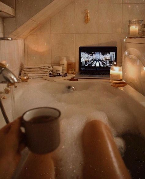 Spa Day Aesthetic, Self Care Bath, Vision Bored, Bath Aesthetic, Dream Bath, Bath Art, 2023 Vision, Design Apartment, Relaxing Bath