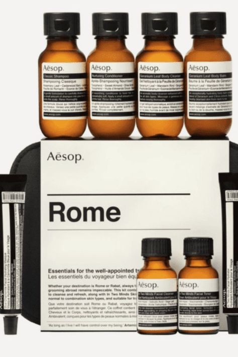 Aesop Rome City Kit Unisex Toiletry Travel Set | One of my favorite beauty travel sets. Part of a list I curated of beauty travel and toiletry sets for women, men, unisex and for children (which are even harder to find). | Mrs O Around the World | Best Beauty Products for Travel and Home | #Aesop #TravelSize #BeautyProducts #Skincare | beauty products for travel | travel beauty products | aesop skincare | aesop gift set | aesop travel kit | aesop travel set Aesop Skincare, Rome City, Best Beauty Products, Body Balm, Body Cleanse, Skincare Gift Set, Body Cleanser, Skin Care Gifts, Travel Set