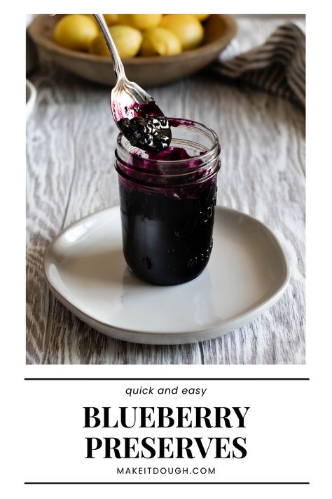 Blueberry Preserves, Fresh Tomato Sauce, Easy Blueberry, Blueberry Jam, Blueberry Recipes, Food Tasting, Pantry Staples, Frozen Blueberries, Jams & Jellies