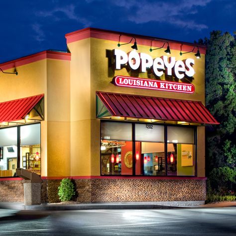 Store Coupons | Popeyes Popeyes Louisiana Kitchen, Restaurants Near Me, Fast Chicken Recipes, Louisiana Kitchen, Meat Restaurant, Popeyes Chicken, Fast Food Restaurants, Restaurant Exterior, Quick Service Restaurant