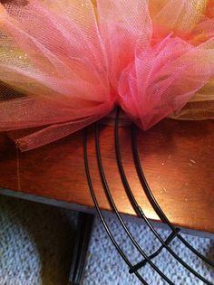 TuTu Wreaths are FUN! (and tutu easy) I took a few pics while making this fun pink and green wreath yesterday.  Hopefully you will all be i... Tulle Wreath Tutorial, Tulle Wreath Diy, Christmas Tulle Wreath, Tutu Wreath, Tulle Crafts, Diy Wreath Bow, Summer Burlap Wreath, Burlap Wreath Tutorial