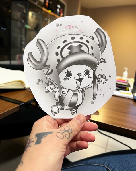 #chopper #choppertattoo #tattoochopper #onepiecetattoo #tatouageonepiece #tatouagechopper Chopper Tattoo Design, Chopper Tattoo One Piece, Chopper One Piece Tattoo, One Piece Tattoo Design, Chopper Tattoo, One Piece Tattoo, Piece Tattoo, One Piece Tattoos, Tattoo Ideas For Men