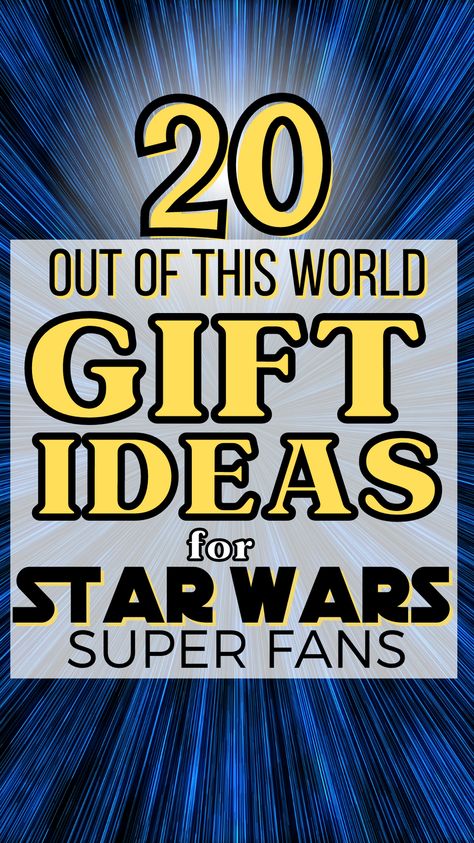 Check out these awesome gifts for Star Wars super fans! Give a gift your Star Wars fan will love! #GiftGuide #StarWars #Gift Gift Ideas for Star Wars Fan Presents For Star Wars Fans, Gifts For Star Wars Lovers, Diy Star Wars Gift, Star Wars Christmas Decor, Star Wars Gift Ideas For Boyfriend, Starwars Gifts For Him Boyfriends, Star Wars Gift Ideas Diy, Star Wars Diy Gifts, Star Wars Gifts For Boyfriend