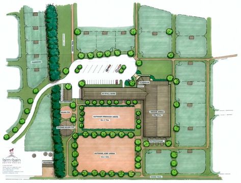 Equestrian Facility Layout, Ranch Layout, Equine Facility Design, Horse Farm Layout, Yard Layout, Horse Pasture, Barn Layout, Horse Barn Ideas Stables, Horse Barn Designs