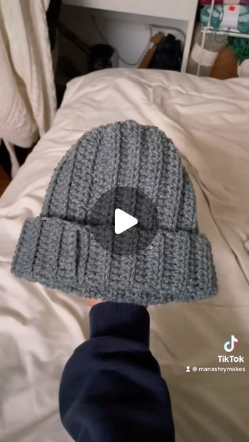 Mary on Instagram: "How to make a beanie! #crochet #crochethat #crochettutorial #diy #diyhat #crochetbeanie" How To Wear A Beanie, How To Crochet A Hat, How To Crochet A Beanie, Crochet Beanie Tutorial, How To Make A Beanie, Bonnet Crochet, Beanie Crochet, Diy Hat, Crochet Beanie