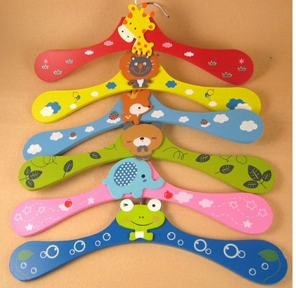 Baby Coat Hangers, Clothes Tree, Hangers Clothes, Wooden Coat Hangers, Wooden Toy Cars, Clothes Stand, Coat Hangers, Cute Cartoon Animals, Wooden Hangers