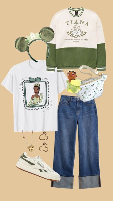 Universal Outfits, Disney Outfit Inspo, Bell Disney, Disney Fits, Disney Outfit, Disney Bound Outfits, Miss Piggy, Tinker Bell, Teenager Outfits