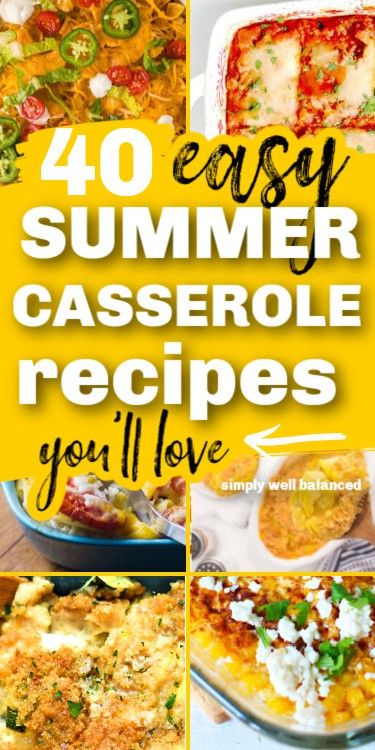 Easy Summer Casseroles, Dinner For Crowd, Summer Casserole Recipes, Summer Potluck Dishes, Summer Casseroles, Casserole Dinner Recipes, Summer Potluck Recipes, Walking Tacos, Easy Summer Dinners