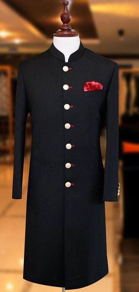 Sherwani Black, Jodhpuri Suits For Men Wedding, Achkan For Men, Black Sherwani, Suit For Men Wedding, Jodhpuri Suits For Men, Wedding Dinner Party, Sherwani For Men Wedding, Indian Wedding Gowns