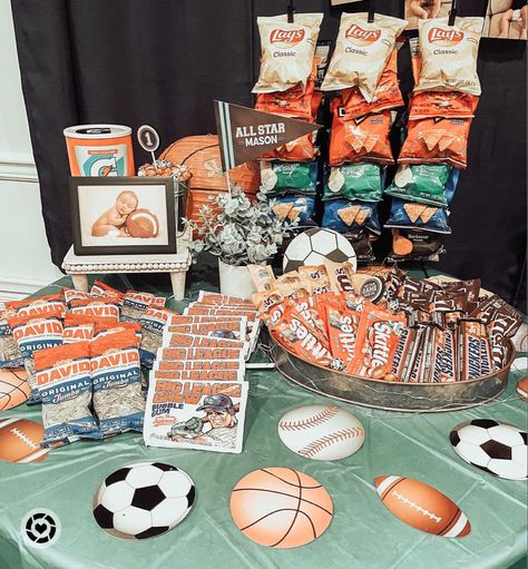 Sports Theme Birthday Party Sport Sports Boys Birthday First Birthday football Soccer Basketball Baseball etsy amazon Follow my shop @JillianTighe on the @shop.LTK app to shop this post and get my exclusive app-only content! #liketkit @shop.ltk https://liketk.it/3zKIT Sport Themed 2nd Birthday Party, Soccer And Basketball Birthday Party, Sports Birthday Decorations, Mvp Birthday Party Sport Theme, 2nd Birthday Sports Theme, Sports Theme One Year Old Birthday, Sports One Year Old Birthday, Score Im Four Birthday, Sport Birthday Party